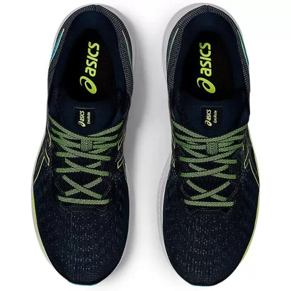imageASICS Mens Evoride 2 Running ShoesFrench BlueHazard Green