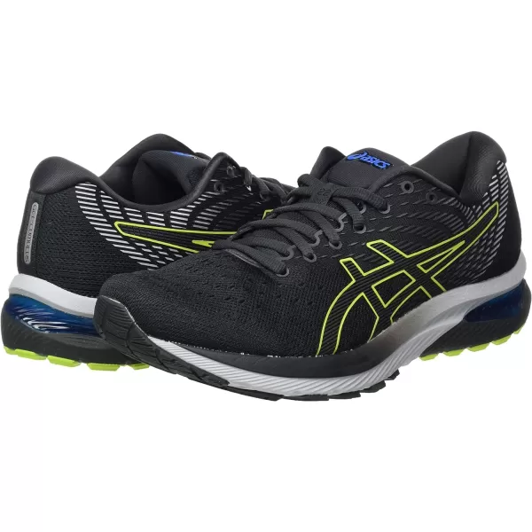 imageASICS Mens Evoride 2 Running ShoesGraphite Grey Lime Zest