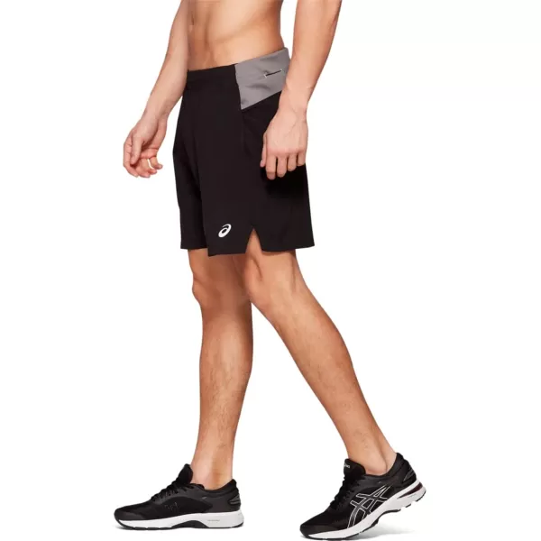imageASICS Mens Fietro 7 Short Running ApparelPerformance Black