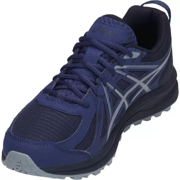 imageASICS Mens Frequent Trail Running ShoesBlue PrintStone Grey