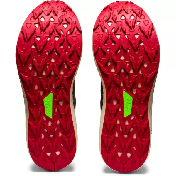 imageASICS Mens Fuji Lite 2 Running ShoesBlackElectric Red
