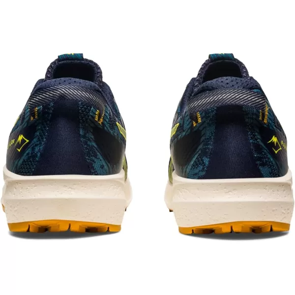 imageASICS Mens Fuji Lite 3 Running ShoesInk TealGolden Yellow