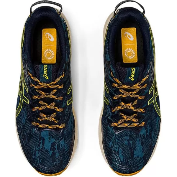 imageASICS Mens Fuji Lite 3 Running ShoesInk TealGolden Yellow