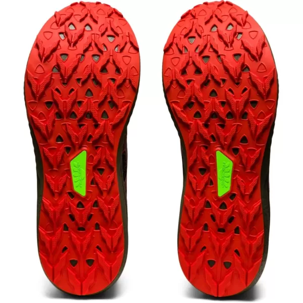 imageASICS Mens Fuji Lite 3 Running ShoesMantlegreenCherry Tomato