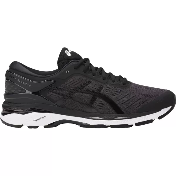 imageASICS Mens GELKayano 24 Athletic ShoeBlackPhantomWhite