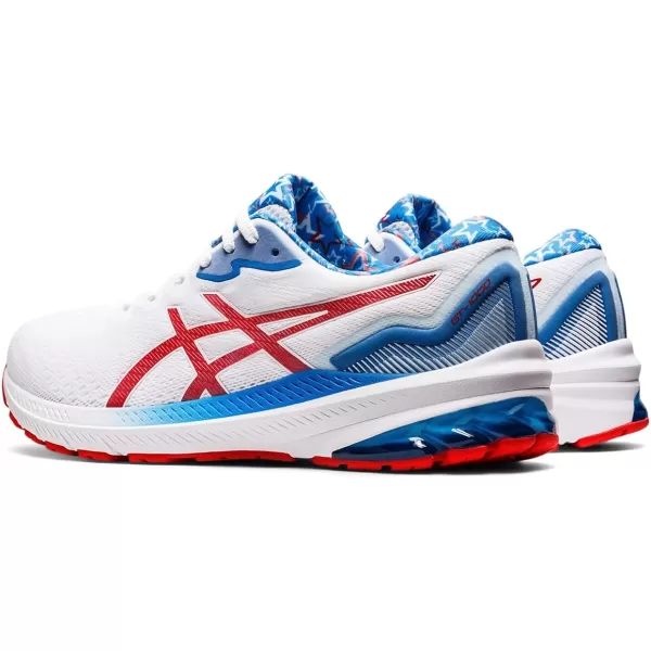 imageASICS Mens GT1000 11 Running ShoesWhiteElectric Red