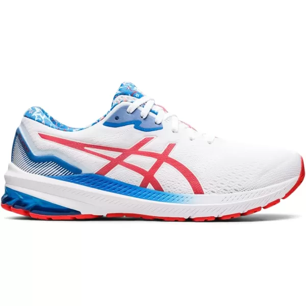 imageASICS Mens GT1000 11 Running ShoesWhiteElectric Red