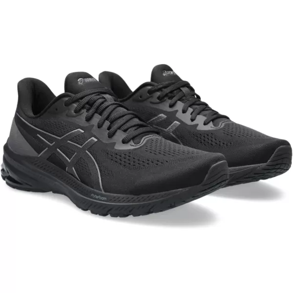 imageASICS Mens GT1000 12 Running ShoesBlackCarrier Grey