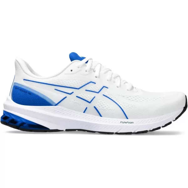 imageASICS Mens GT1000 12 Running ShoesWhiteIllusion Blue