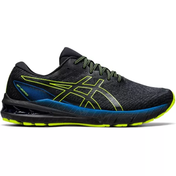 imageASICS Mens GT2000 10 Running ShoesGraphite GreySafety Yellow