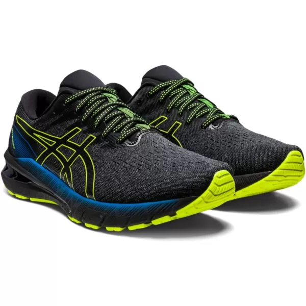 imageASICS Mens GT2000 10 Running ShoesGraphite GreySafety Yellow