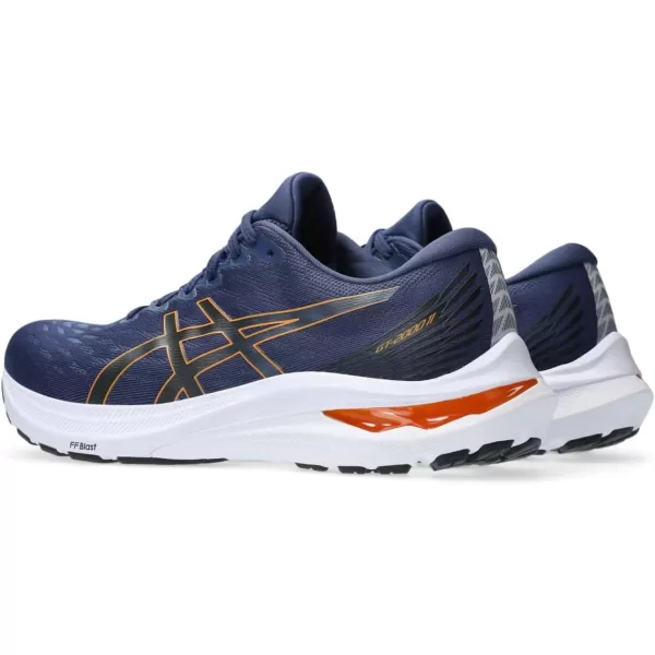 imageASICS Mens GT2000 11 Running ShoesDeep OceanBright Orange