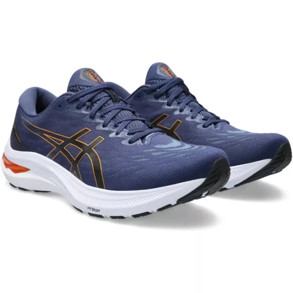 imageASICS Mens GT2000 11 Running ShoesDeep OceanBright Orange