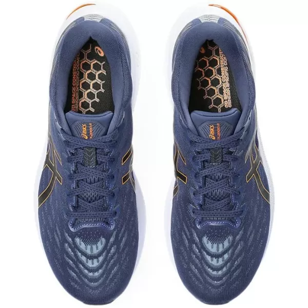 imageASICS Mens GT2000 11 Running ShoesDeep OceanBright Orange