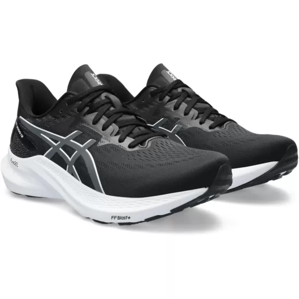 imageASICS Mens GT2000 12 Running ShoeBlackCarrier Grey