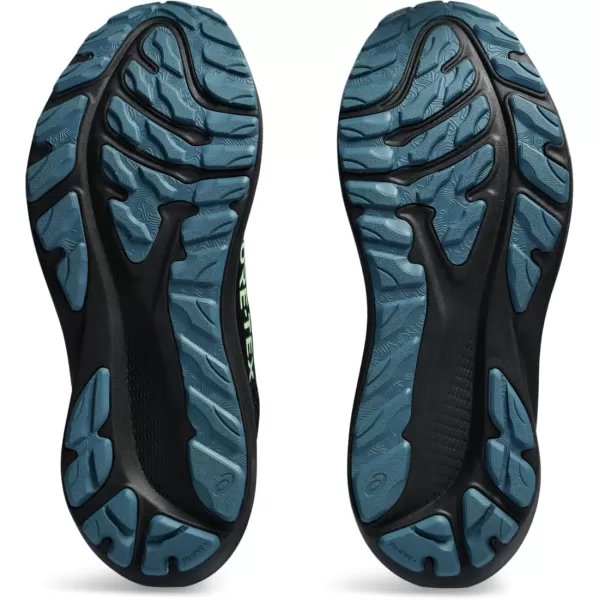 imageASICS Mens GT2000 12 Running ShoeBlackIlluminate Green