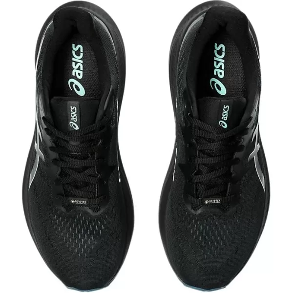 imageASICS Mens GT2000 12 Running ShoeBlackIlluminate Green