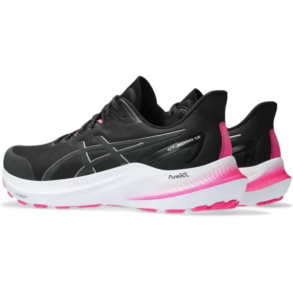 imageASICS Mens GT2000 12 Running ShoeBlackPure Silver