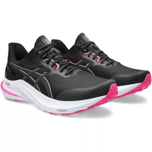 imageASICS Mens GT2000 12 Running ShoeBlackPure Silver