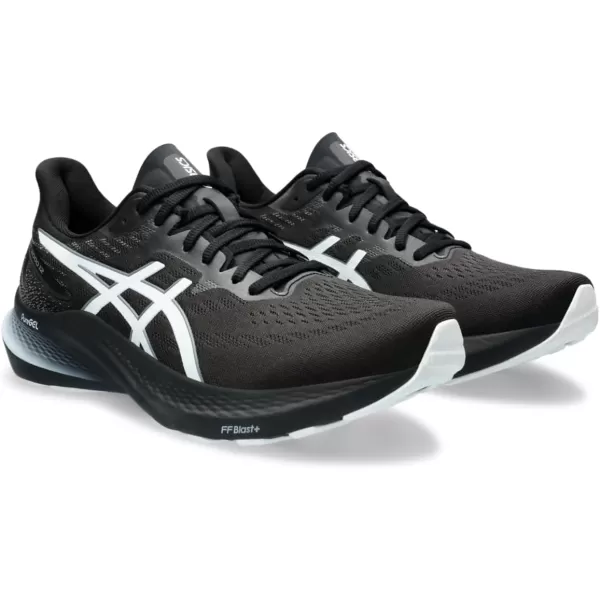 imageASICS Mens GT2000 12 Running ShoeBlackWhite
