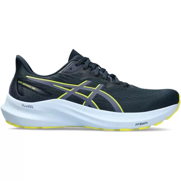 imageASICS Mens GT2000 12 Running ShoeFrench BlueBright Yellow