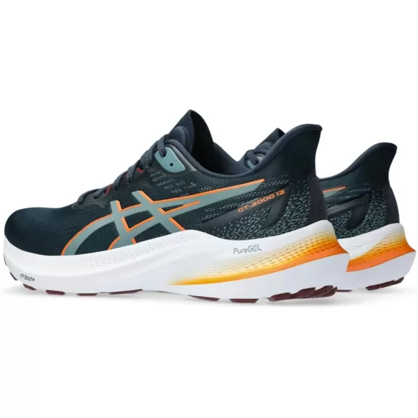 imageASICS Mens GT2000 12 Running ShoeFrench BlueFoggy Teal