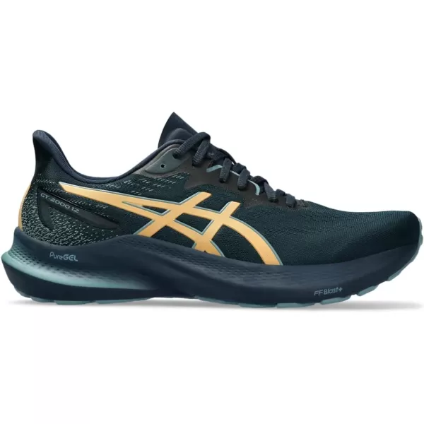 imageASICS Mens GT2000 12 Running ShoeFrench BluePure Gold