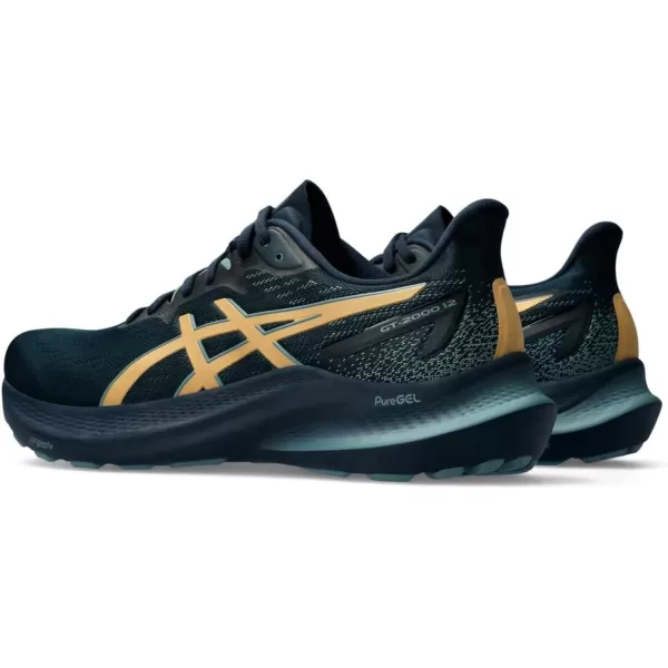 imageASICS Mens GT2000 12 Running ShoeFrench BluePure Gold