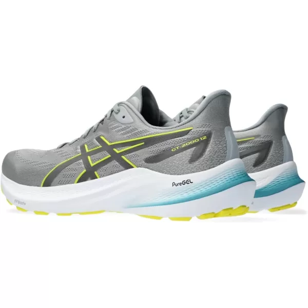 imageASICS Mens GT2000 12 Running ShoeSheet RockBright Yellow