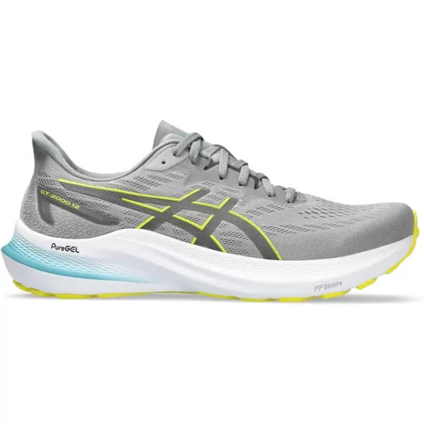 imageASICS Mens GT2000 12 Running ShoeSheet RockBright Yellow