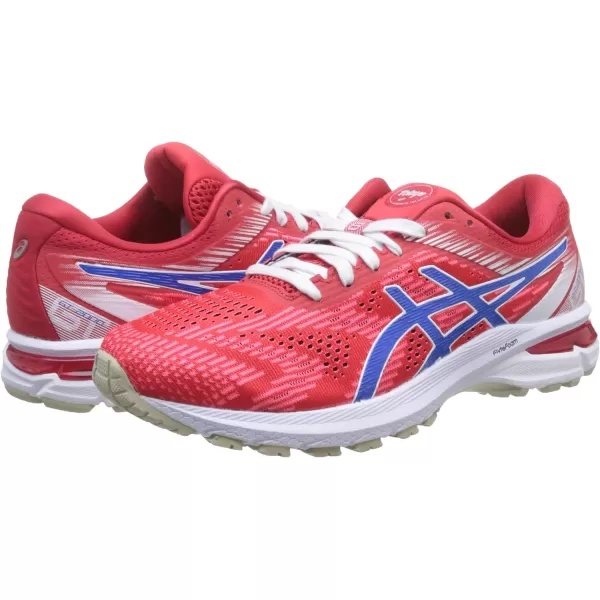 imageASICS Mens GT2000 8 Running ShoesMulticoloured Rouge Vif Bleu lectrique