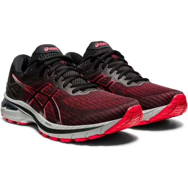 imageASICS Mens GT2000 9 Running ShoesBlackClassic Red