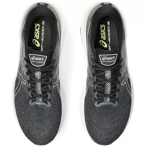 imageASICS Mens GT4000 3 Running ShoesBlackGlow Yellow