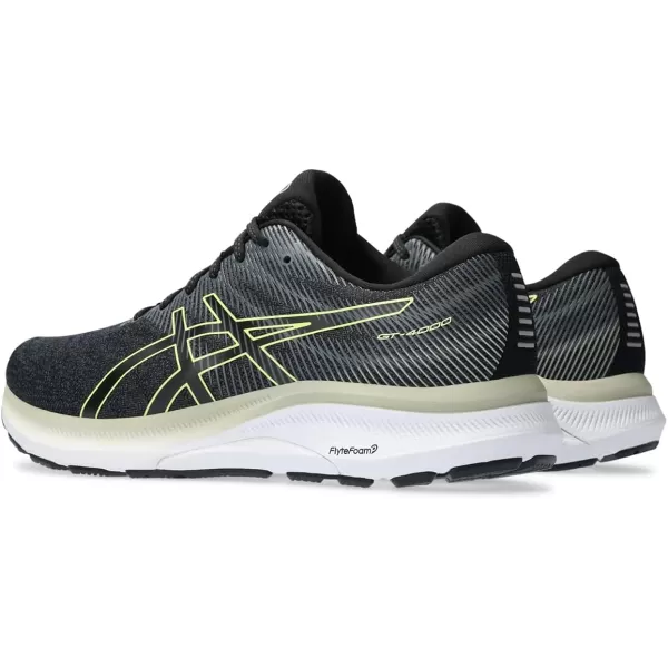 imageASICS Mens GT4000 3 Running ShoesBlackGlow Yellow