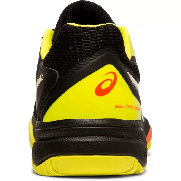 imageASICS Mens GelChallenger 12 Tennis ShoesBlackSour Yuzu