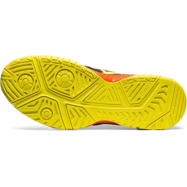 imageASICS Mens GelChallenger 12 Tennis ShoesBlackSour Yuzu
