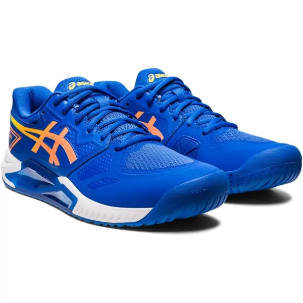 imageASICS Mens GelChallenger 13 Tennis ShoesTuna BlueSun Peach