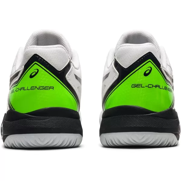 imageASICS Mens GelChallenger 13 Tennis ShoesWhiteGreen Gecko
