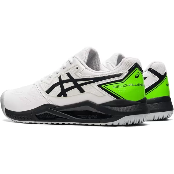 imageASICS Mens GelChallenger 13 Tennis ShoesWhiteGreen Gecko