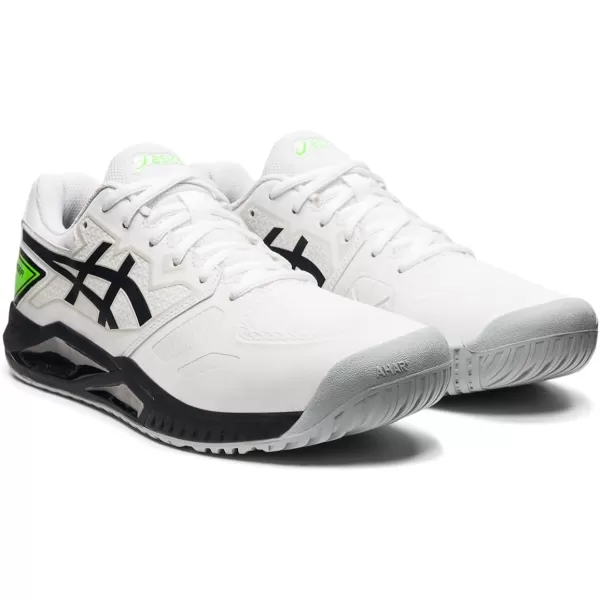 imageASICS Mens GelChallenger 13 Tennis ShoesWhiteGreen Gecko