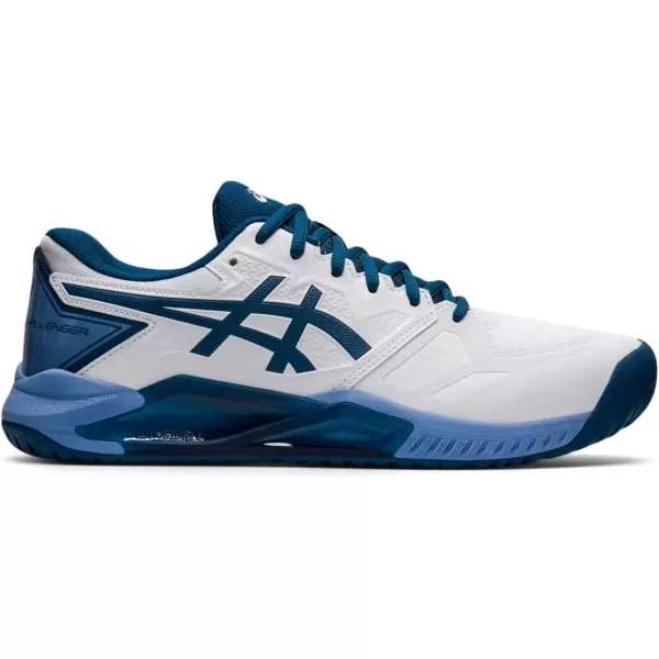 imageASICS Mens GelChallenger 13 Tennis ShoesWhiteLight Indigo