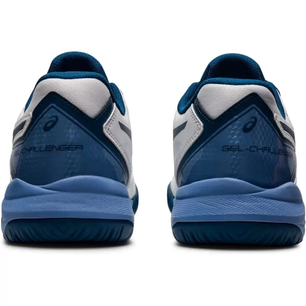 imageASICS Mens GelChallenger 13 Tennis ShoesWhiteLight Indigo