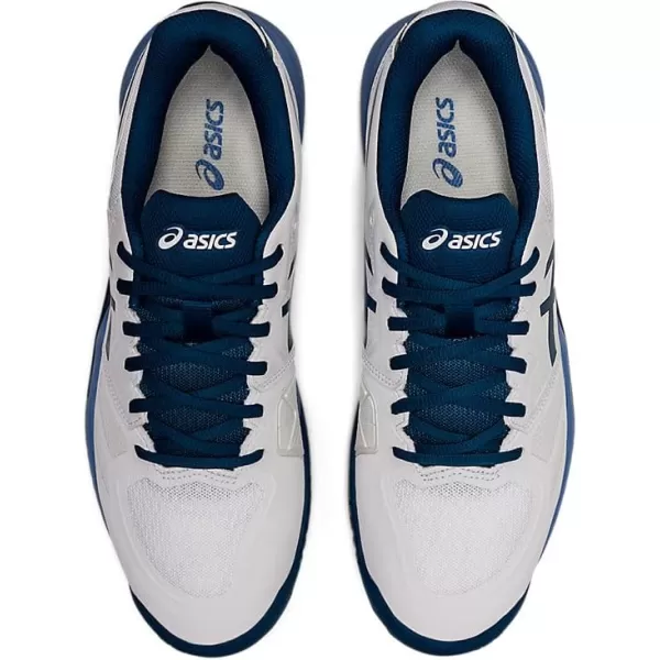 imageASICS Mens GelChallenger 13 Tennis ShoesWhiteLight Indigo