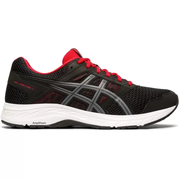 imageASICS Mens GelContend 5 Running ShoesBlackMetropolis