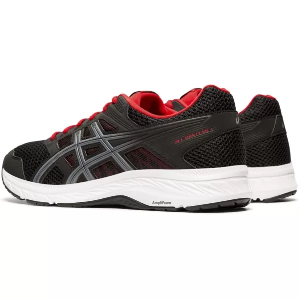 imageASICS Mens GelContend 5 Running ShoesBlackMetropolis