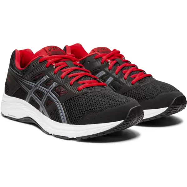 imageASICS Mens GelContend 5 Running ShoesBlackMetropolis