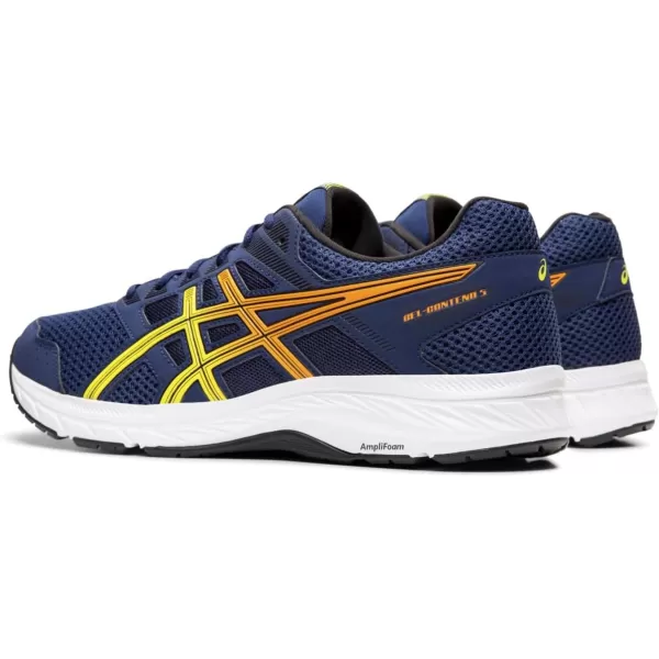 imageASICS Mens GelContend 5 Running ShoesBlue ExpanseSour Yuzu