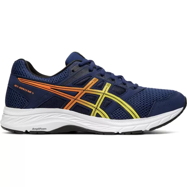 imageASICS Mens GelContend 5 Running ShoesBlue ExpanseSour Yuzu