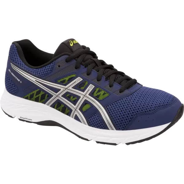 imageASICS Mens GelContend 5 Running ShoesIndigo BlueSlver