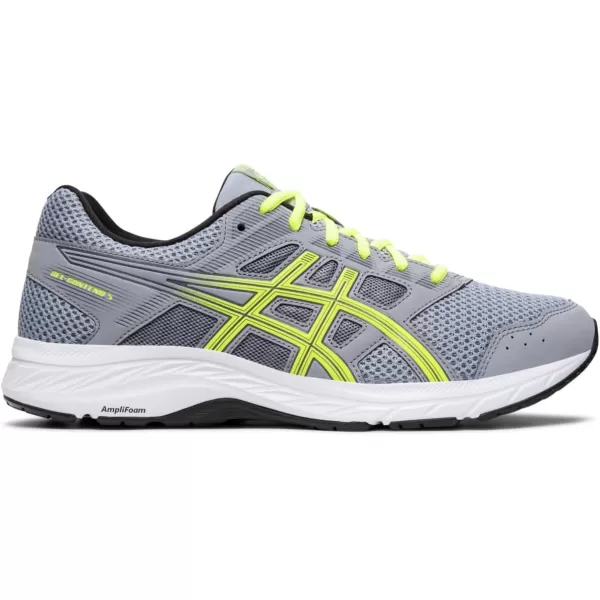 imageASICS Mens GelContend 5 Running ShoesSheet RockSafety Yellow